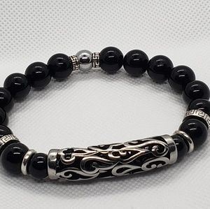 Black Onyx beads bracelet
